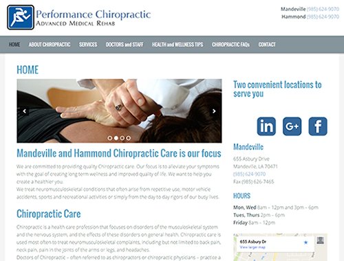 Performance Chiropractic Mandeville Hammond